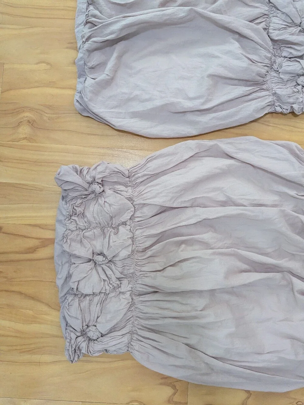 RH Baby & Child Flower Applique Pleated Pillow Shams Blush Pink Set of 2 Toddler